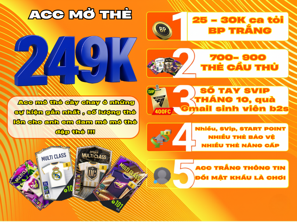 ACC MỞ THẺ 249, QUÀ SỔ TAY SVIP THÁNG 10, QUÀ GMAIL B2S